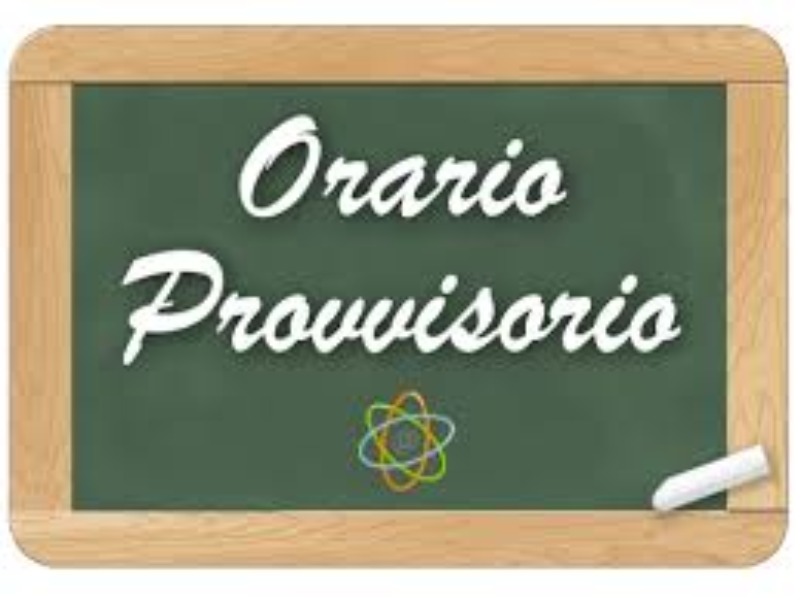 Scuola Secondaria di I Grado - Orario Provvisorio